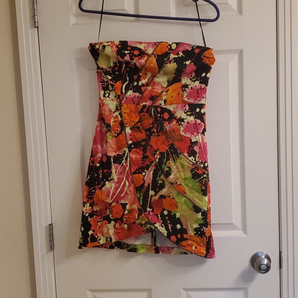 Zipper detailed fun dress